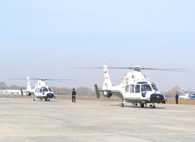 哈飞向武警部队交付今年第2批直9wj直升机(图)