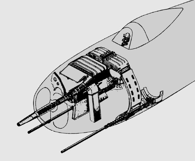 這種飛機的頭部擠著3門機關炮我國也裝備過