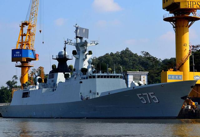 新浪微博收藏成功查看我的收藏>>  资料图:中国海军575号导弹护卫舰