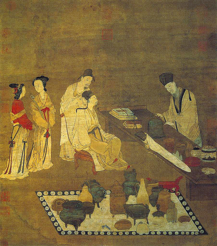 钱选《鉴古图》 宋朝士大夫为何热衷玩收藏?