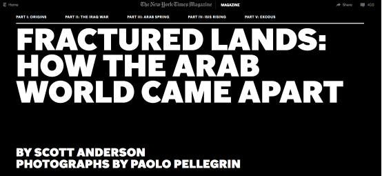 《断裂的土地：阿拉伯世界是如何分裂的》(Fractured Lands: How the Arab World Came Apart)网页版