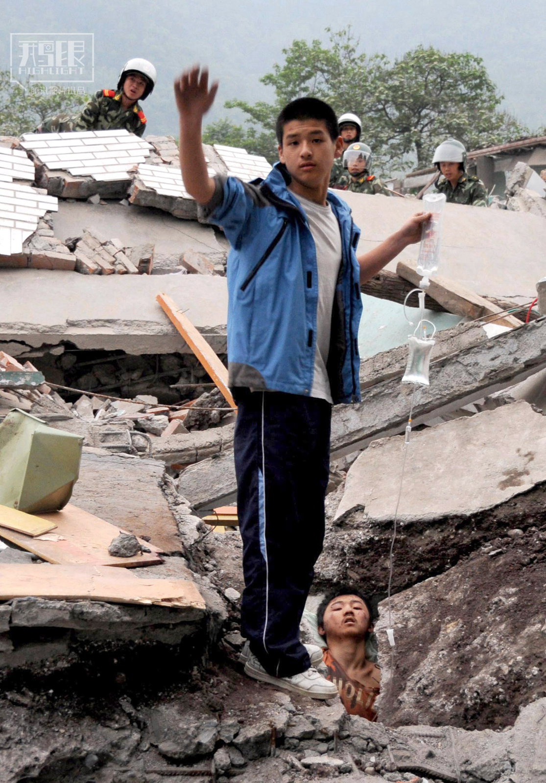 2008年地震实拍图片