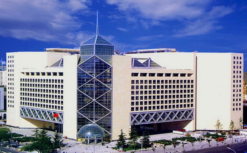 北京中国银行总行大楼东里面和南立面