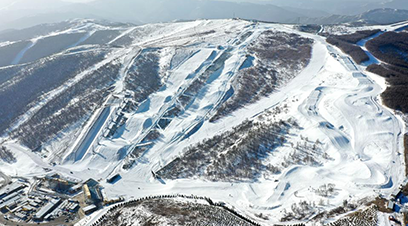 冬奥会滑雪跑道图片