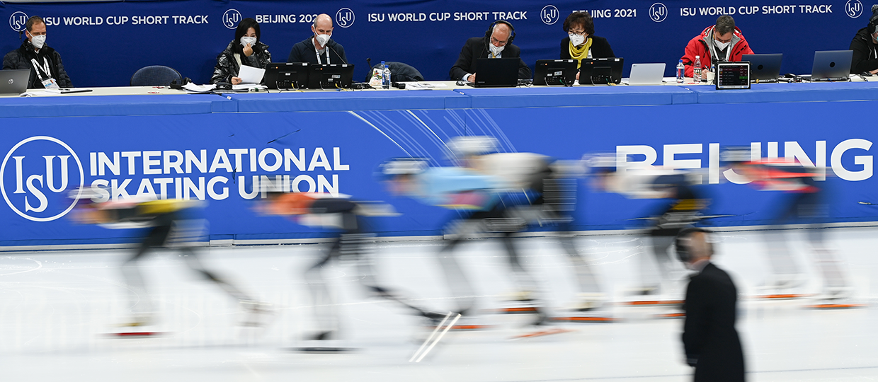 Début de la Coupe du monde de patinage de vitesse sur courte piste 2021-2022 à Beijing