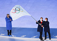 Olympic flag handed over to Milan-Cortina 2026