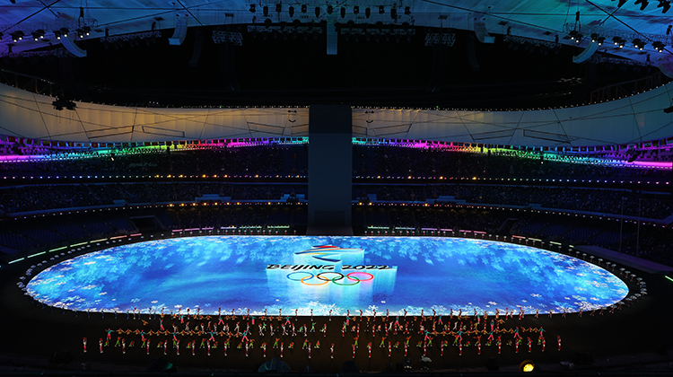第二十四届冬季奥林匹克运动会开幕式在北京国家体育场举行