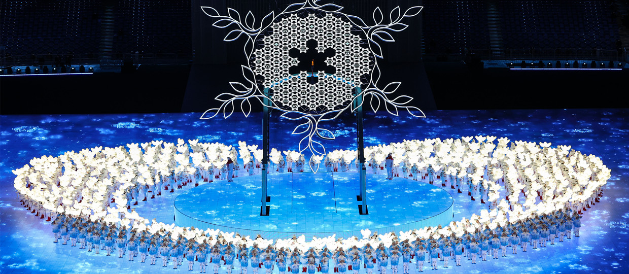 Des éléments chinois mis en lumière lors de la cérémonie de clôture des Jeux olympiques de Beijing