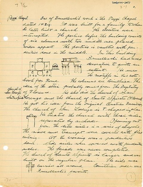 梁思成手书读书笔记