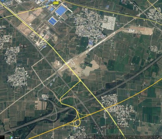 zwzq-3标段起讫里程为许昌禹州石梁河特大桥跨郑尧高速系杆拱至郏县站