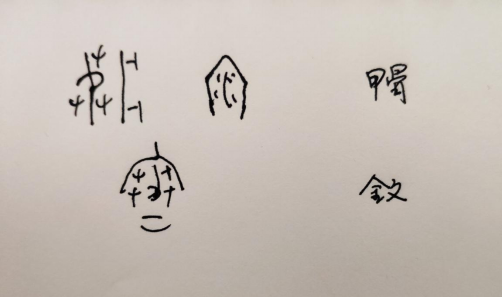 寒甲骨文,金文   :止水(资料图)