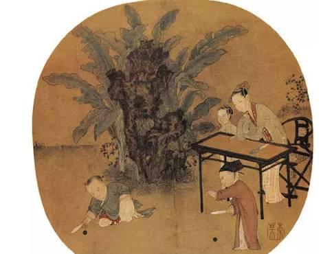 佚名《蕉荫击球图》(资料图 图源网络)