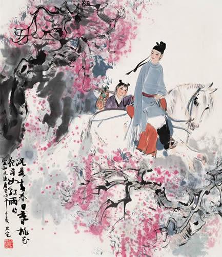 古人春天踏青(资料图 图源网络)