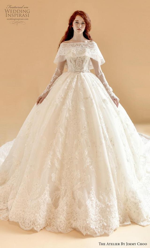 theatelierbyjimmychoo2020秋冬婚纱系列灵感来自皇家幻想