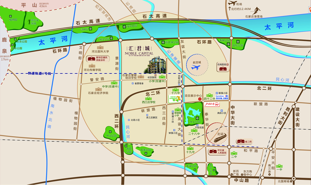汇君城区位图