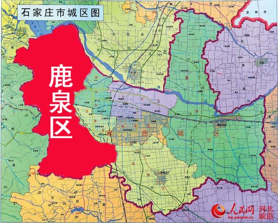 鹿泉主城区地图图片