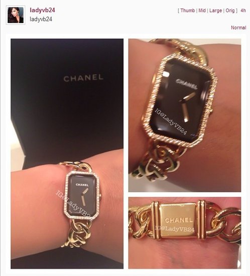 瓦妮莎炫富晒名表