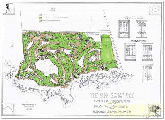 2016里约奥运会高尔夫球场平面图