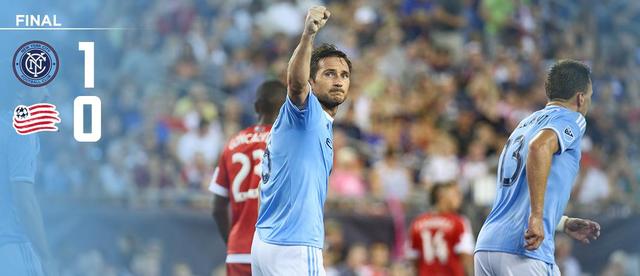 兰帕德4场比赛进3球纽约城fc10四连胜领跑