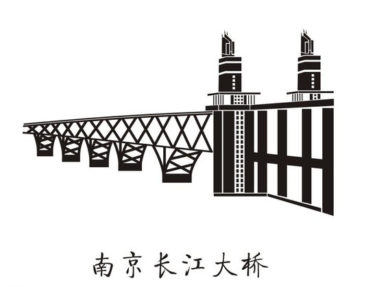 南京長江大橋簡筆畫