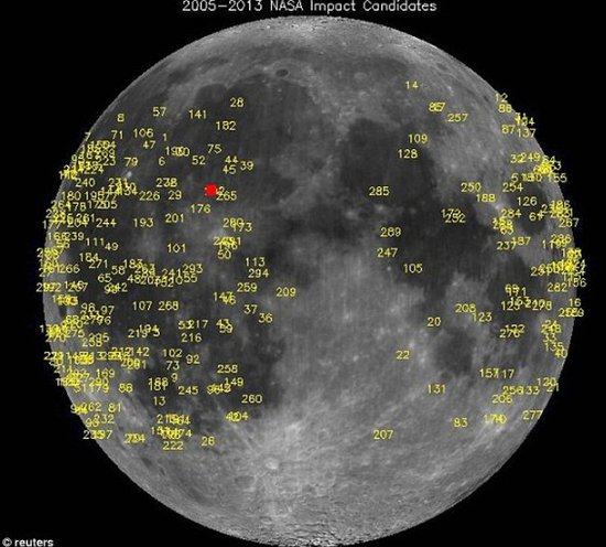 nasa發現最強流星撞擊月球相當於5噸tnt