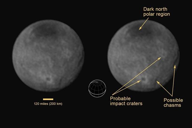 在7月14日的飞掠任务中,新视野号探测器将对冥王星最大的卫星卡戎