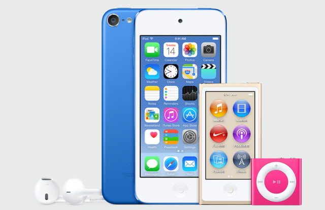 在新版itunes中发现了全新颜色的ipod touch,shuffle和nano,即深蓝色