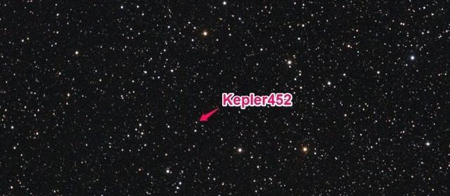 0"所围绕运行的恒星"开普勒452"(由光速视觉邱虹云博士供图)