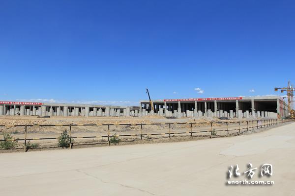 地铁6号线大毕庄车辆段上部结构主体基本完成