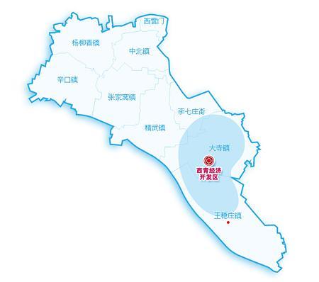 天津西青区各镇地图图片