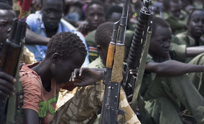 非洲战争儿童图片