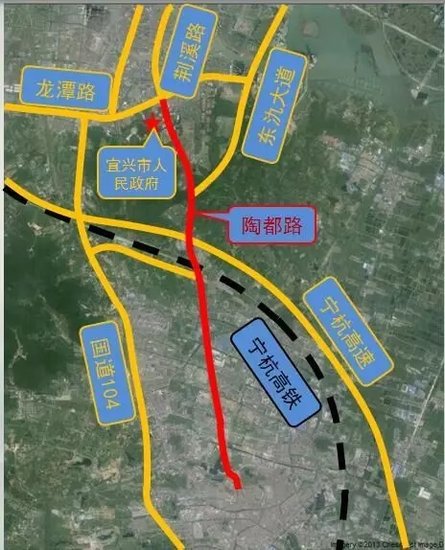 宜兴周杨公路规划图图片