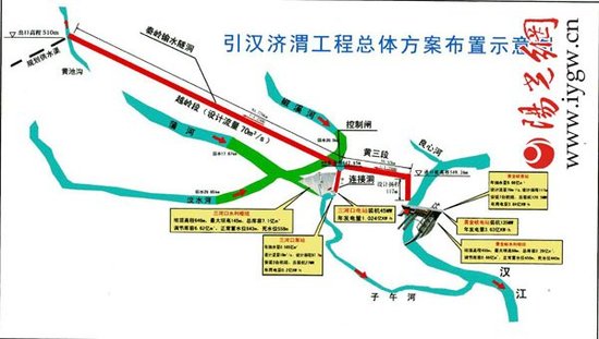 引汉济渭路线图图片