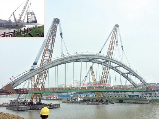80m钢管混凝土系杆拱桥改建工程施工图审查(96页)