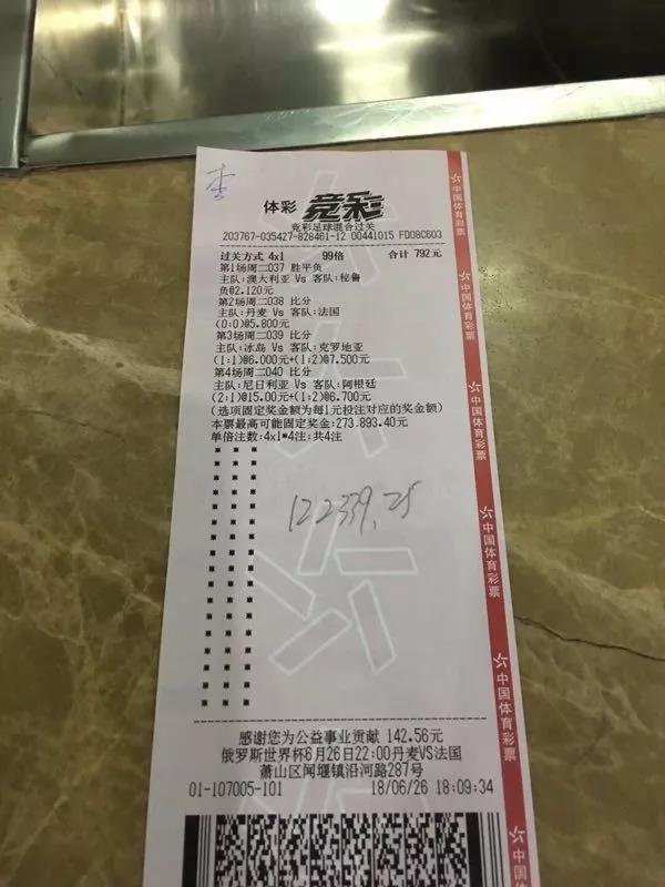 萧山竞彩高手再度出击 世界杯狂揽12万