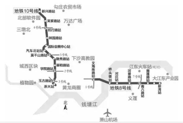 杭州地铁10号线开始地质勘探 5大站点位置解析
