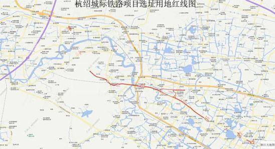 杭绍城际铁路又增加1座车站 部分线路走向有调整